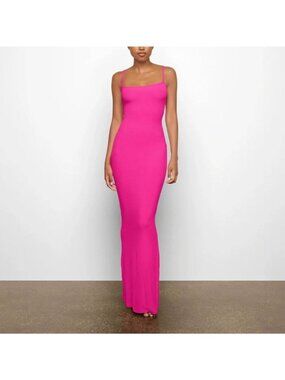 NWT SKIMS Soft Lounge Slip Dress In Hot Pink Small